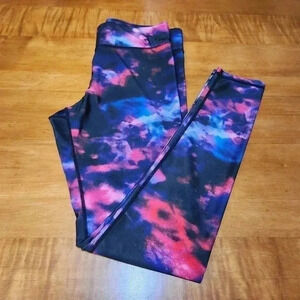 Terez Watercolor Leggings High Rise Medium